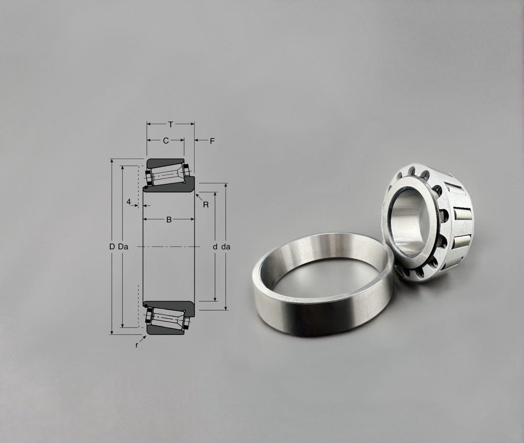 Gamet 110050/110100 Gamet Bearing (50x100x26,75)