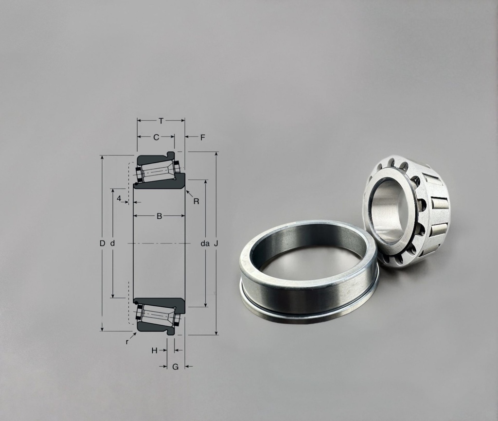 Gamet 101040/101080C Gamet Bearing (40x80x24,75)